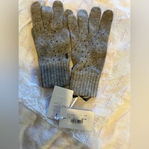 Ted Baker Grey Gloves with Crystals NWT